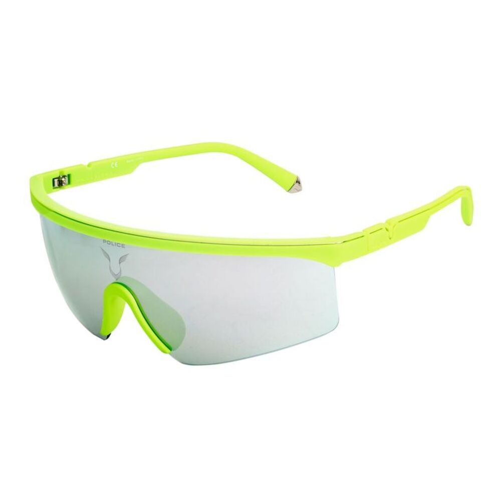 Police PL921J Neon Green hield unglae Men Green Sunglasses
